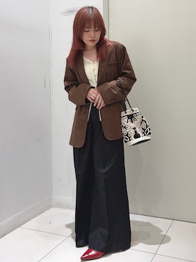 「SENSE OF PLACE by URBAN RESEARCH（センスオブプレイスバイアーバンリサーチ）のアイテム（パンプス）」を使った、森あずささん（レディース・152cm）の秋コーディネート