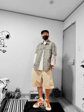 「アイテム（帽子）」を使った、papasfurugiさん（メンズ・172cm）の夏コーディネート
