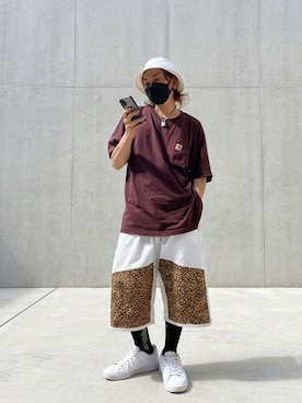 「DC SHOES（ディーシーシューズ）のアイテム」を使った、papasfurugiさん（メンズ・172cm）の夏コーディネート