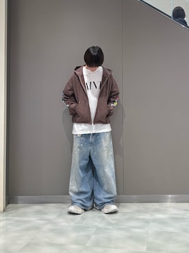 「アイテム（パーカー）」を使った、tanshio03さん（メンズ・181cm）の秋コーディネート