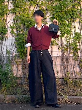 「SINSS（シンス）のアイテム（アクセサリー）」を使った、　昴優(こうゆう)さん（メンズ・175cm）の秋コーディネート