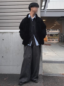 「アイテム（ダウンジャケット/コート）」を使った、昂優さん（メンズ・175cm）の冬コーディネート