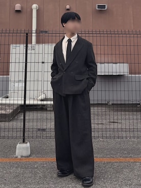 「SINSS（シンス）のアイテム（フォーマルスーツ/小物）」を使った、昂優さん（メンズ・175cm）の春コーディネート