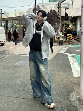 SIZU（織田信長)さん（メンズ・170cm）の春コーディネート