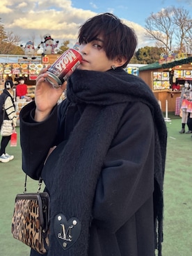 「CELINE（セリーヌ）のアイテム」を使った、SIZU（織田信長)さん（メンズ・170cm）の冬コーディネート