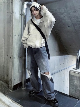 SIZU(織田信長)さん(メンズ・170cm)の冬コーディネート