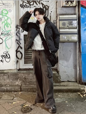 SIZU(織田信長)さん(メンズ・170cm)の冬コーディネート