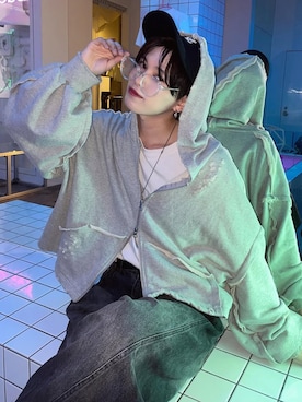 「VARZAR（バザール）のアイテム」を使った、SIZU（織田信長)さん（メンズ・170cm）の冬コーディネート