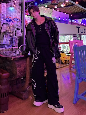 「SPINNS（スピンズ）のアイテム」を使った、SIZU（織田信長)👈🏻インスタさん（メンズ・170cm）の秋コーディネート