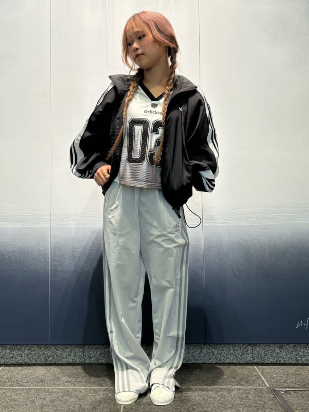 adidas アディレニウムシーズン 3ジップトラックトップ グレー M adidas アディレニウムシーズン 3ジップトラックトップ グレー M