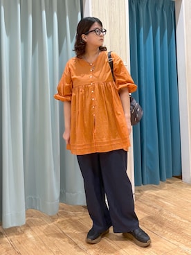 「アイテム（シャツ/ブラウス）」を使った、砂糖さん（レディース・161cm・30代）の夏コーディネート