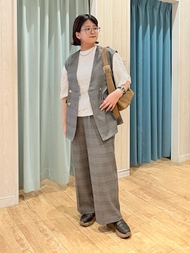 「アイテム（パンツ）」を使った、砂糖さん（レディース・161cm・30代）の秋コーディネート