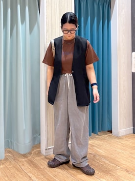 「Lee（リー）のアイテム」を使った、砂糖さん（レディース・161cm）の夏コーディネート