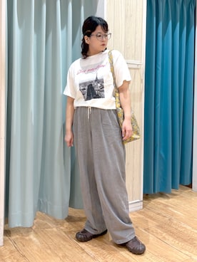 「アイテム（トートバッグ）」を使った、砂糖さん（レディース・161cm・30代）の夏コーディネート
