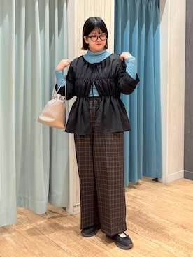 「チェック」｜砂糖さん（レディース・161cm・30代）の秋コーディネート