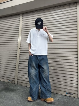 「MSG（エムエスジー）のアイテム」を使った、Shunさん（メンズ・170cm）の夏コーディネート