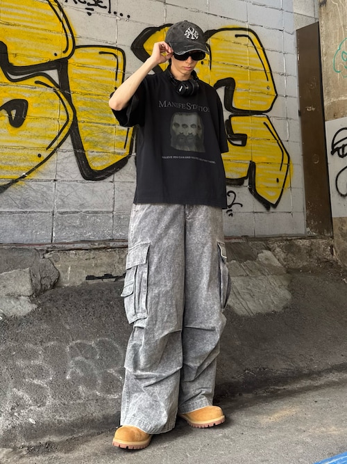 ササフラス　カーゴパンツ　リップストップ　M あの名作がリップストップで登場(SASSAFRAS / Overgrown Pants