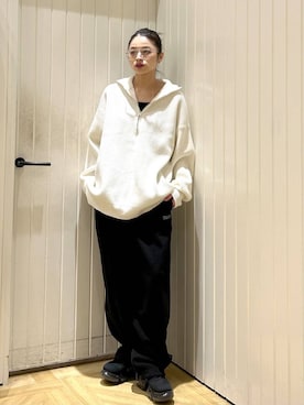 「アイテム（スウェットパンツ）」を使った、usuさん（レディース・165cm・20代）の秋コーディネート