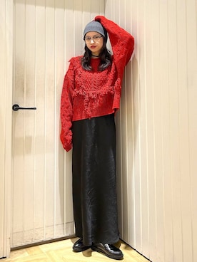 「アイテム（ポロシャツ）」を使った、usuさん（レディース・165cm・20代）の秋コーディネート