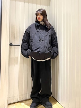 「アイテム（ダウンジャケット/コート）」を使った、usuさん（レディース・165cm）の秋コーディネート