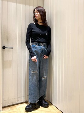 「キッズ服」｜「アイテム（アクセサリー）」を使った、usuさん（レディース・165cm）の冬コーディネート