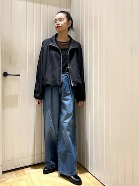 「アイテム（チョーカー）」を使った、usuさん（レディース・165cm・20代）の秋コーディネート