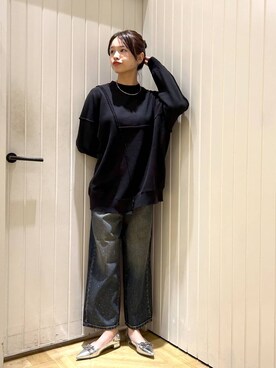 「アイテム（スウェット）」を使った、usuさん（レディース・165cm・20代）の秋コーディネート