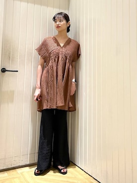 「LOWRYS FARM（ローリーズファーム）のソウバリスクエアタンクトップ　294378（タンクトップ）」を使った、usuさん（レディース・165cm・20代）の夏コーディネート