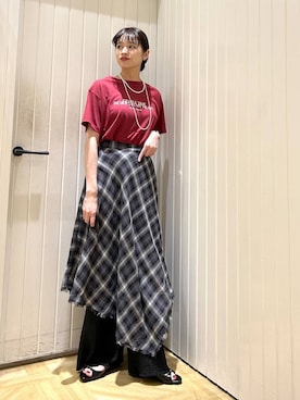 「新作」｜「アイテム（シューズ）」を使った、usuさん（レディース・165cm）の夏コーディネート