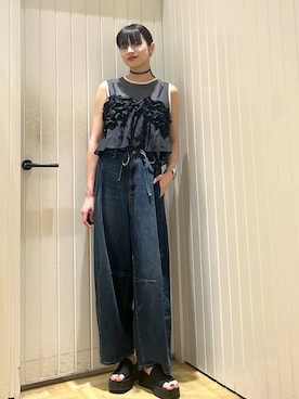「アイテム（キャミソール）」を使った、usuさん（レディース・165cm）の夏コーディネート