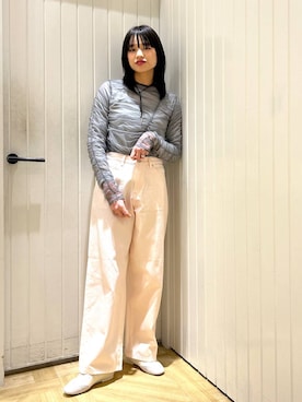 「キッズ服」｜「アイテム（アクセサリー）」を使った、usuさん（レディース・165cm）の冬コーディネート