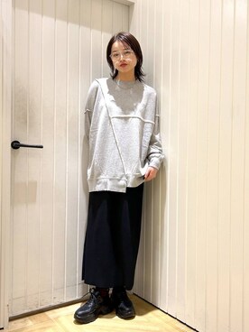「アイテム（スウェット）」を使った、usuさん（レディース・165cm・20代）の秋コーディネート