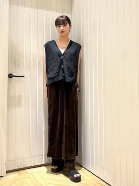 「アイテム（タンクトップ）」を使った、usuさん（レディース・165cm・20代）の夏コーディネート