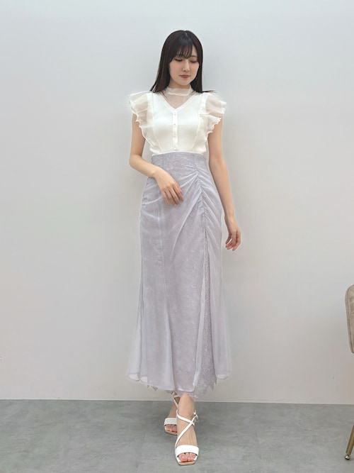 シアーレイヤードマーメイドスカート