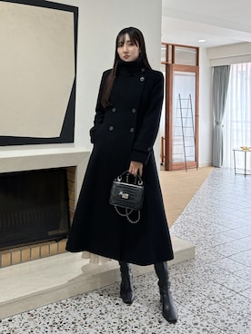 「アイテム（その他アウター）」を使った、kyokaさん（レディース・167cm・20代）の冬コーディネート