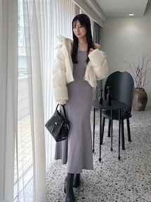 2WAYフード付きアライドショートニットダウン｜マーキュリーデュオ