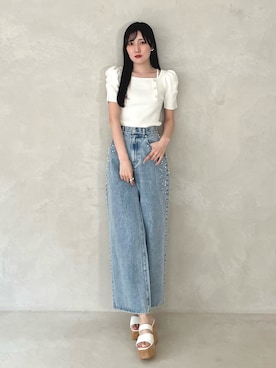 「MERCURYDUO(MERCURYDUO)」｜kyokaさん（レディース・167cm）の春コーディネート