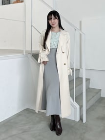 バックチュールトレンチコート｜マーキュリーデュオ（MERCURYDUO）公式