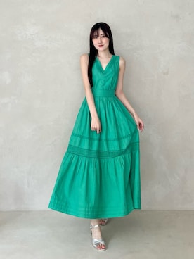 「MERCURYDUO（マーキュリーデュオ）のアイテム（ワンピース）」を使った、kyokaさん（レディース・167cm）の春コーディネート