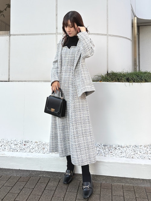 セール】オリジナルツイードテーラードジャケット【セットアップ着用可