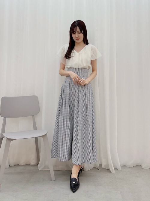 激カワ！！スプリングコート♡フレア♡マーキュリーデュオ入手困難！！人気色！ セール】シアー分繊フラワーフレアスカート（スカート
