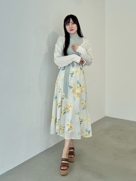 「MERCURYDUO（マーキュリーデュオ）のアイテム（ワンピース）」を使った、kyokaさん（レディース・167cm）の春コーディネート