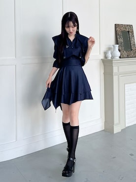 「MERCURYDUO(MERCURYDUO)」｜kyokaさん（レディース・167cm）の春コーディネート