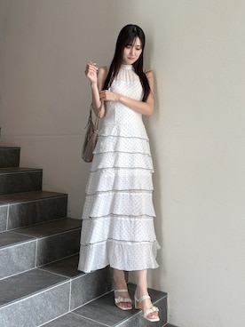 「MERCURYDUO（マーキュリーデュオ）のアイテム」を使った、kyokaさん（レディース・167cm）の夏コーディネート