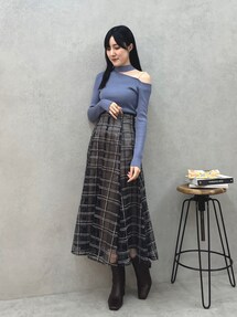 スパンコールレーススカート｜マーキュリーデュオ（MERCURYDUO