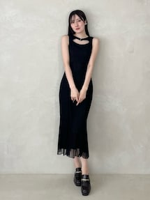 カットレースカットアウトワンピース｜マーキュリーデュオ（MERCURYDUO