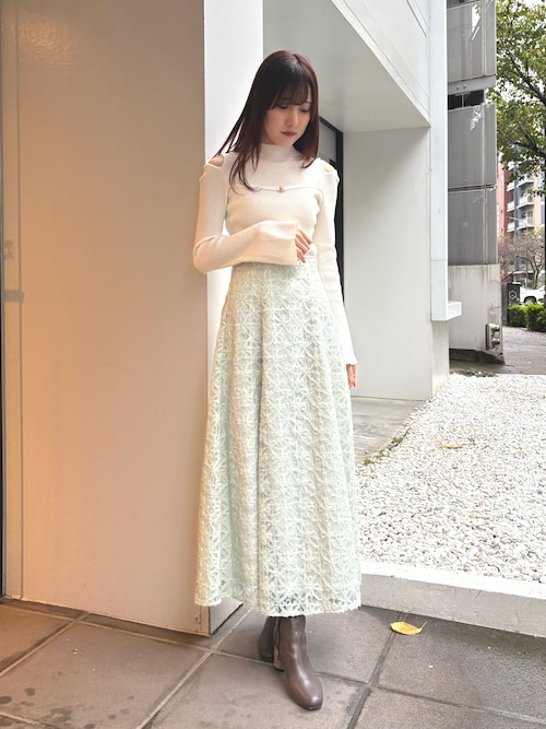 セール】フェイクレザーデザインヒールストレッチショートブーツ