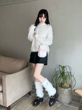 「アイテム（レッグウォーマー）」を使った、kyokaさん（レディース・167cm）の秋コーディネート