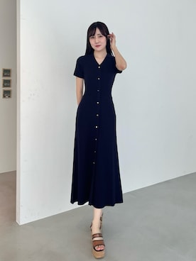 「ニットワンピース」｜kyokaさん（レディース・167cm）の春コーディネート