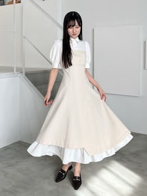 MERCURY DUO☆ベアワンピース MERCURYDUO（マーキュリーデュオ） ワンピース シャツドッキングベア